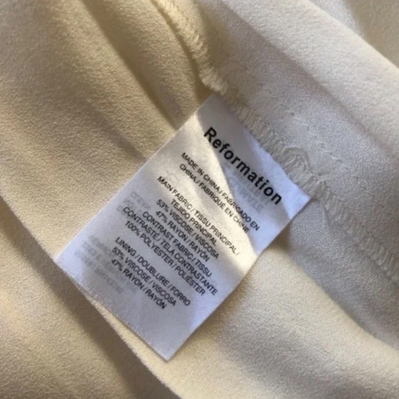 BEST Reformation Kairo Midi Dress - Ivory Off White Bridal Wedding Event Sz12 - Picture 7 of 11